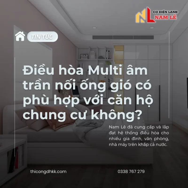 dieu hoa multi am tran noi ong gio