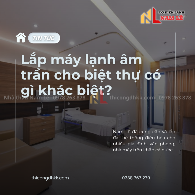 namle lap may lanh am tran biet thu