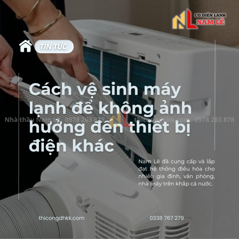 namle cach ve sinh may lanh