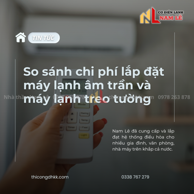 namle chi phi lap at may lanh am tran