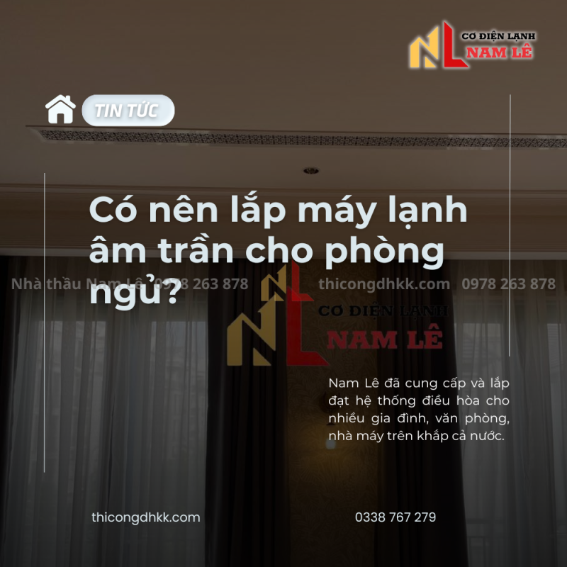 namle lap may lanh am tran cho phong ngu