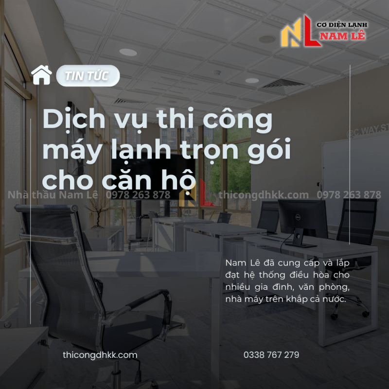 namle thi cong may lanh can ho