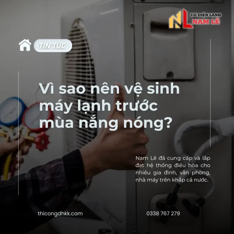 namle ve sinh may lanh truoc mua nong