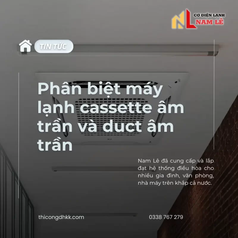 thicongdhkk may lanh cassette va duct am tran